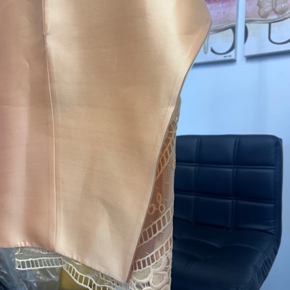 gemy apricot peplum lace dress - Picture 3 of 4